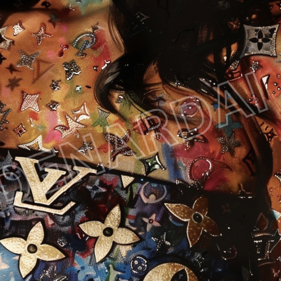 Louis Vuitton TATTOO WOMAN FASHION WALL ART 11X17 PRINT TRENDY ART 3 PIECE SET - Picture 5 of 5